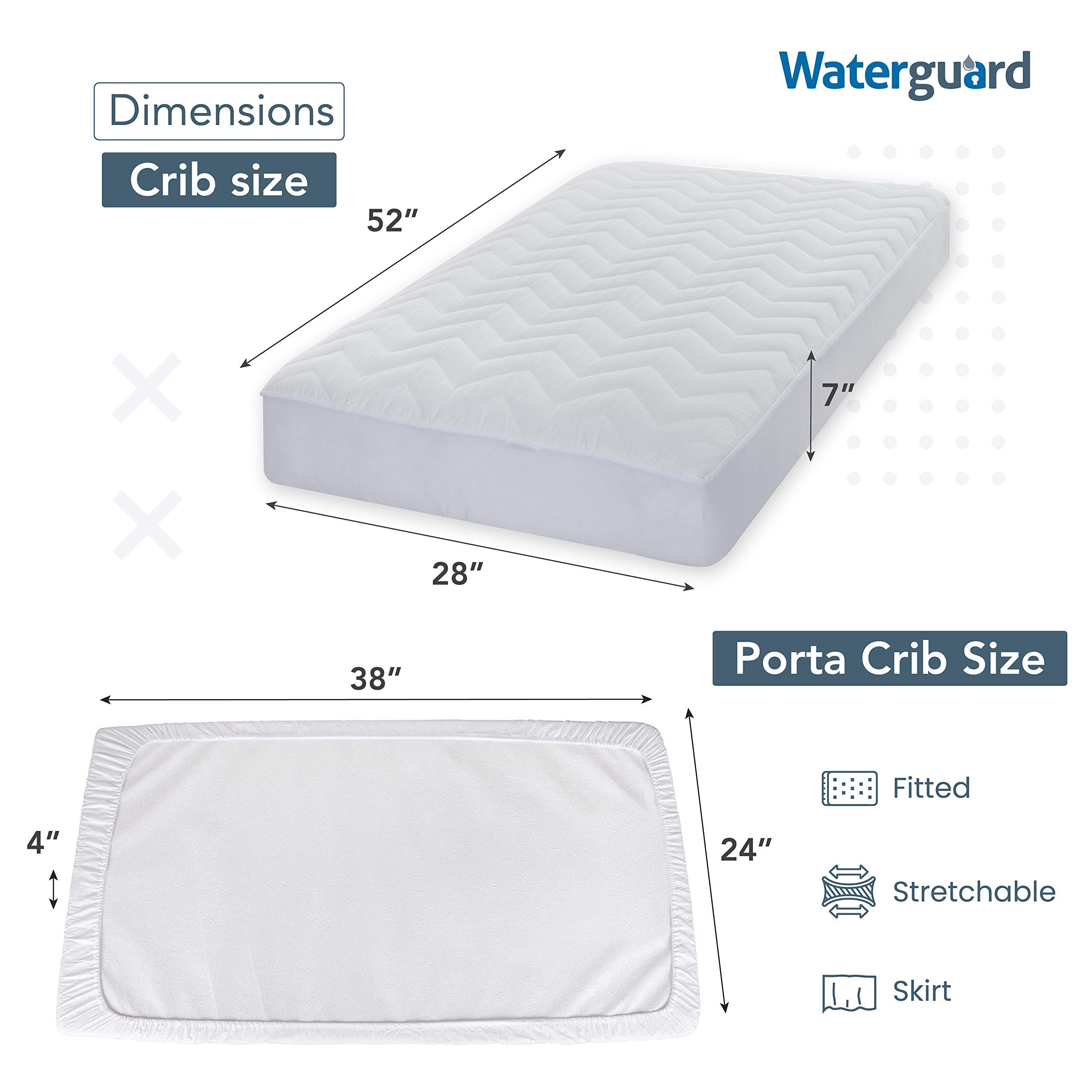 専用　Mサイズ Amazon.com: Waterguard Quilted Cotton Mattress Pad - Crib